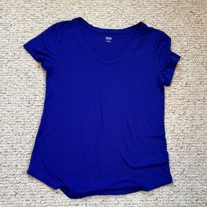 Fitted Blue Short Sleeve T-Shirt
